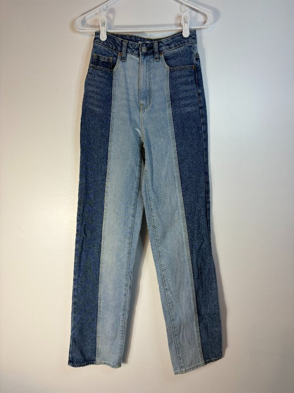 PacSun 90s Eco Two-Tone Boyfriend High Rise Straight Leg Jeans